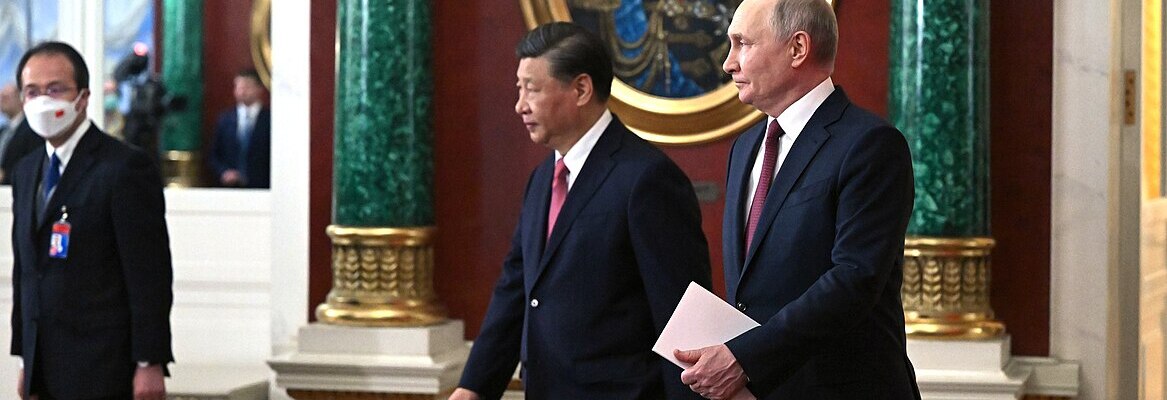 El presidente Xi Jinping con Vladimir Putin